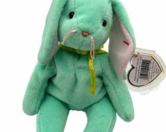 Ty mint green bunny rabbit plush – Ty stuffed animal with tags | Lot 1095, bids start at $10