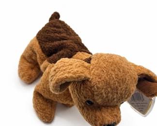 Ty patchwork dog plush – Ty stuffed animal with tags | Lot 1106, bids start at $10