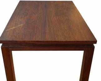 Pair of side tables / end tables – coordinating accent tables with tapered legs | Lot 1009, bids start at $20