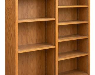 Tall bookcase – two-bay bookshelf | Lot 1120, bids start at $10