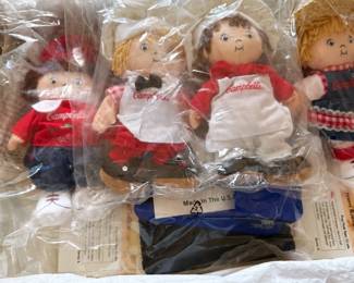 Campbell's Soup promotional cloth dolls (4) – chef dolls | Lot 1143, bids start at $10