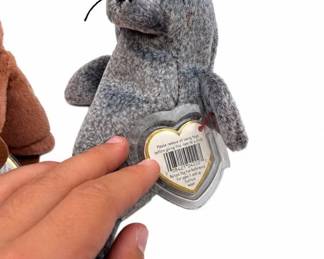 Ty gray seal plush – Ty stuffed animal with tags | Lot 1098, bids start at $10