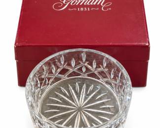 Cut glass bowl with red Gorham Althea box (box marked 8 in. bowl, Germany) | Lot 1127, bids start at $10