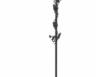 Tall black scrollwork display stand – vine & scroll design | Lot 1145, bids start at $10