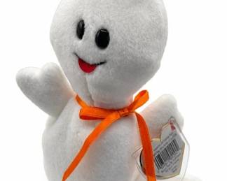 Ty ghost plush with orange ribbon – Ty stuffed animal with tags, Halloween | Lot 1115, bids start at $10
