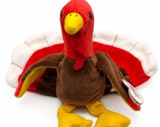 Ty turkey plush – Ty stuffed animal with tags, Thanksgiving | Lot 1099, bids start at $10