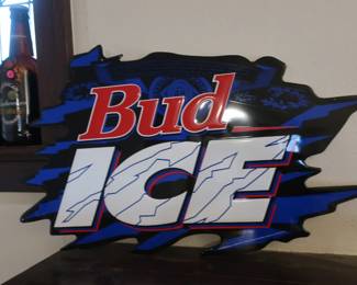 Bud  ice  sign
