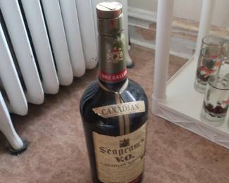 large Seagrams  bottle