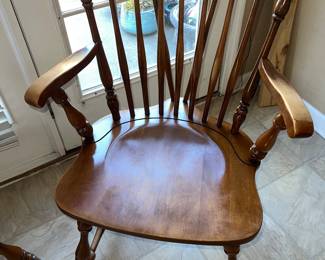 One of 6 Chairs with Vintage MCM Kitchen Table