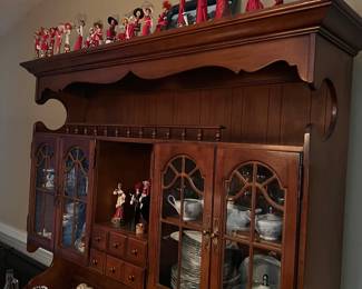China Cabinet, Red Hat Society Items, Coca Cola Bottles
