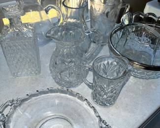 Vintage Glassware, Glass Pitchers