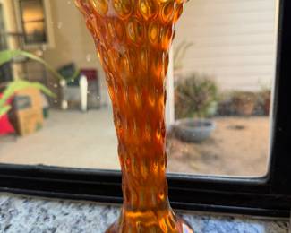 Fenton "Rustic" swung vase