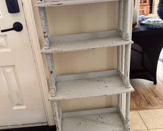 distressed etagere