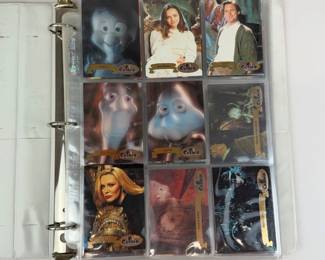 Lot 065  Vintage Casper the Friendly Ghost Movie Trading Card Collection in Binder  1995 Film