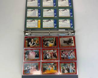 Lot 064  Vintage Wizard of Oz Movie Trading Card Collection in Binder  Judy Garland  MGM Film