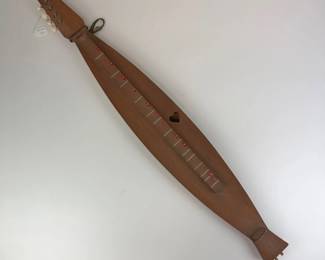 Lot 119  Vintage Appalachian Mountain Dulcimer  Wooden 4String Folk Instrument
