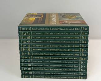 Lot 123  Illustrated Family Encyclopedia of the Living Bible  13 Volume Hardcover Book Set