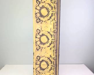 Lot 014  Rustic Wall Shelf Made from Reclaimed Embossed Ceiling Tin