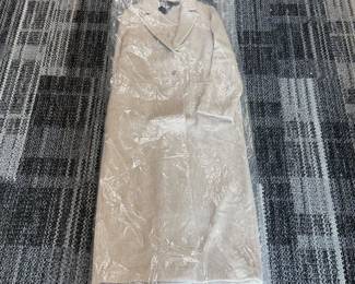 Lot 085  Jenni Kayne Carlyle Wool Blend Long Coat  Oatmeal  Womens Large  Original Packaging
