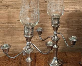Pair of Frank Whiting sterling silver candelabras. Was $395…NOW $250
