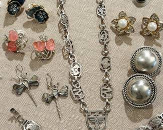 Wonderful collection of vintage costume jewelry...NOW 50% OFF. All sterling silver jewelry...NOW 30% OFF