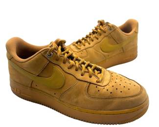 GUARANTEED AUTHENTIC Nike Air Force 1 Low “Wheat” Tan Suede Sneakers; Men’s Size 9 - Pre-Owned