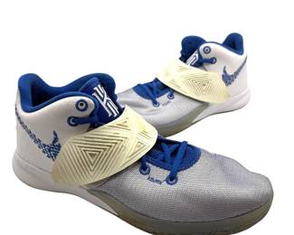 GUARANTEED AUTHENTIC Nike Kyrie Low 3 White/Royal Blue Basketball Sneakers; Men’s Size 12 - Pre-Owned