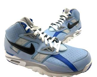 GUARANTEED AUTHENTIC Nike Air Trainer SC High Light Blue/White/Royal Blue Sneakers; Men’s Size 12 - Pre-Owned