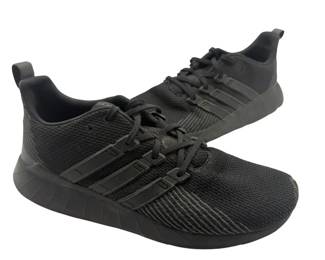GUARANTEED AUTHENTIC Adidas Questar Running Shoes – Triple Black; Men's Size 9.5; Pre-Owned