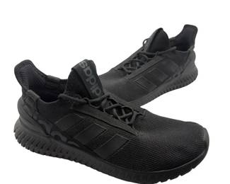 GUARANTEED AUTHENTIC Adidas Kaptir Black on Black Mesh Athletic Running Sneakers Men's Size 10 - Pre-Owned