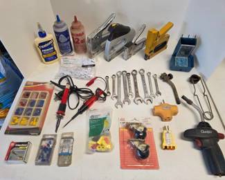 89 HugeWorkshopLotStapleGunsElectricalWrenchesSolderingMore
