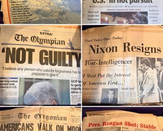 142 20GallonToteofHistoricallySignificantNewspapers