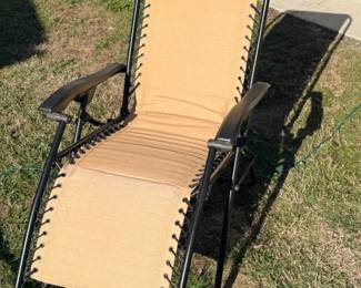 40 OutdoorZeroGravityReclinerChairTanSling