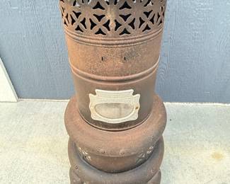 28 AntiquePerfectionKeroseneHeaterBodyShellGreatUpcycleProject