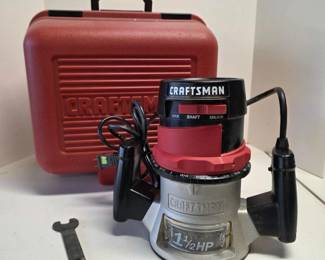80 Craftsman15HPPlungeRouterWithAluminumBaseHardCase