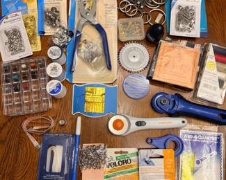 147 AssortedSewingCraftingandMendingSuppliesLot