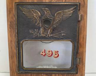 132 Antique1895BronzeSanFranciscoPostOfficeBoxDoor