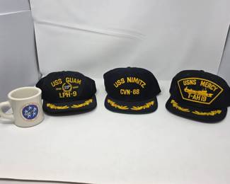 155 VintageUSNavyCommandOfficerSnapbacksUSSNimitzWardroomMug