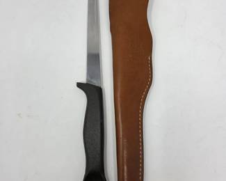 158 VintageGerberCohoFilletKnifeOriginalLeatherSheath1970s