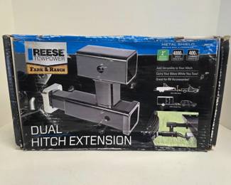 100 ReeseDualHitchExtensionBlackPowderCoatedSteelNewInBox