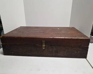 78 VintageRusticHandCraftedWoodenToolBoxwithBrassHardware