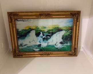 Vintage framed waterfall picture frame