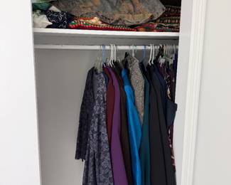 Women’s clothing and blankets pillows
