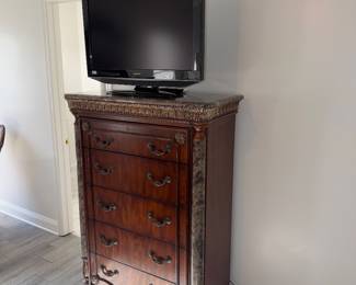 Vintage tall dresser, tv
