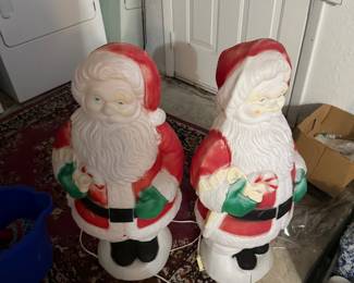 Light up Santa Christmas decor