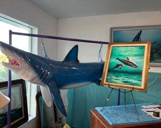 BIG FIBERGLASS SHARK
