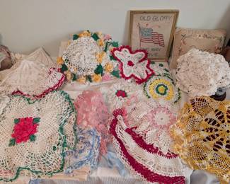 Beautiful vintage doilies