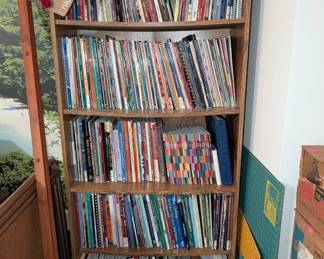 Large library of pattern and quilting books