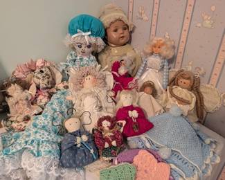 Dolls, some hand-made