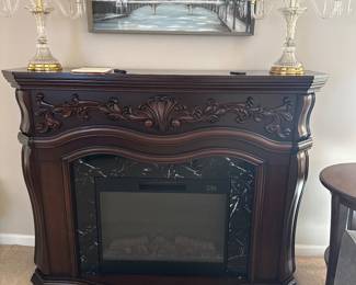Electric fireplace $250
